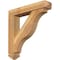 Ekena Millwork Funston Arts and Crafts Rough Sawn Bracket w/ Offset Brace, Western Red Cedar, 6"W x 30"D x 30"H BKT0604X30X30FST03RWR - alternate 1